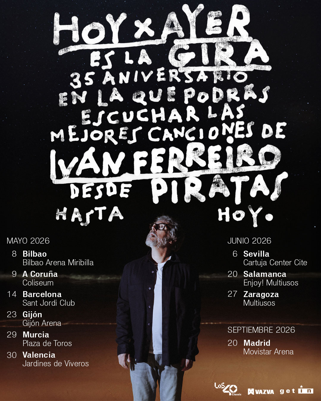 Ivan Ferreiro cartel Gira Hoy X Ayer